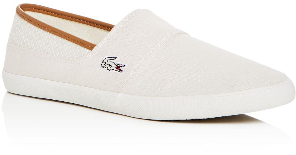 Lacoste Men's Marice Slip-on Sneakers in White for Men | Lyst
