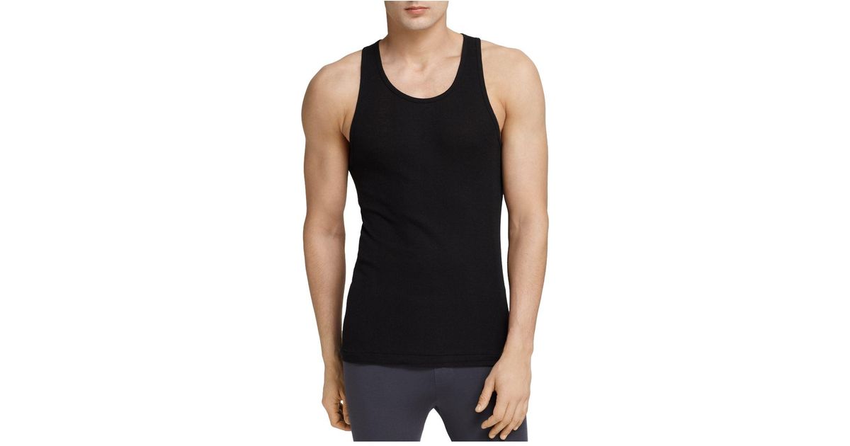 2xist 2(x)ist Ribbed Tank in Black for Men Lyst