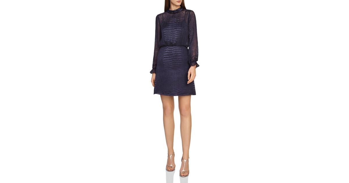 reiss snakeskin dress