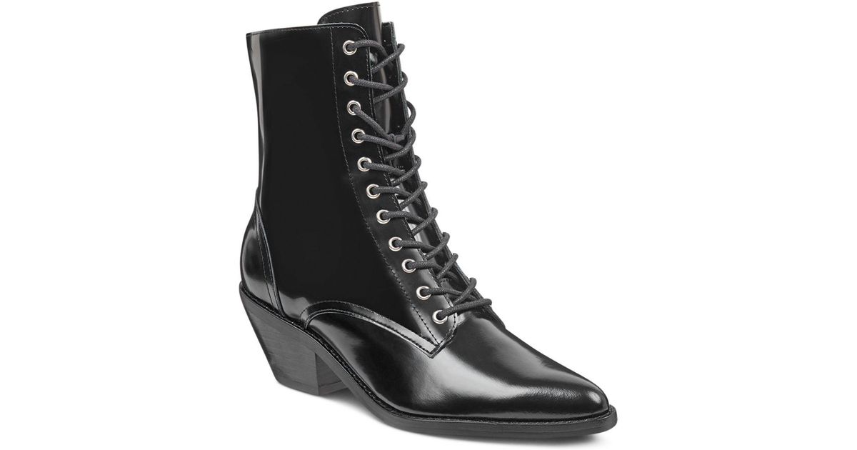 marc fisher lace up booties