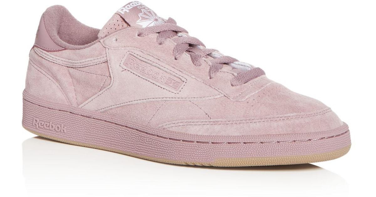 suede pink reebok