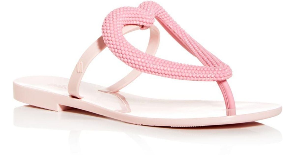 melissa big heart flip flop