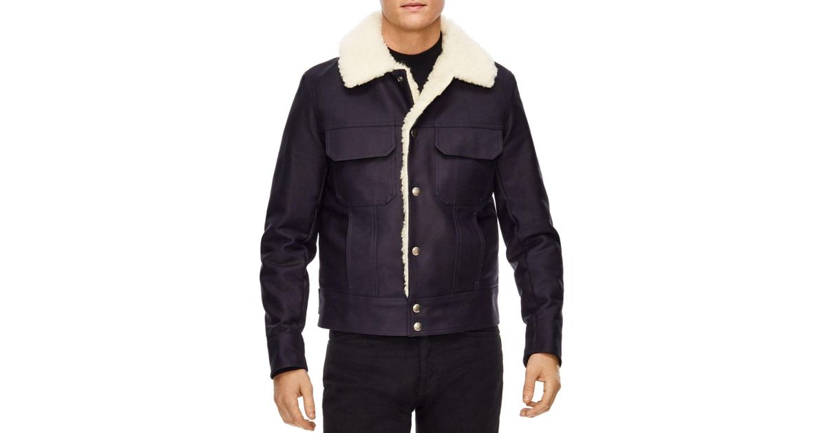 sandro corduroy trucker jacket