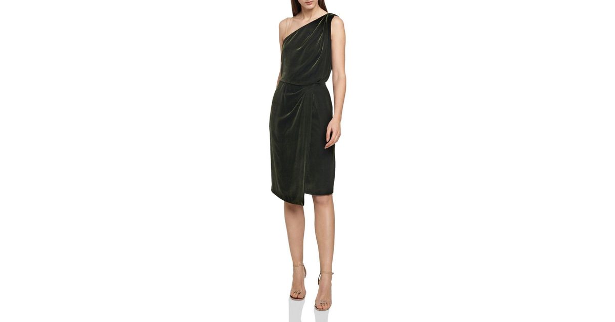 reiss green velvet dress