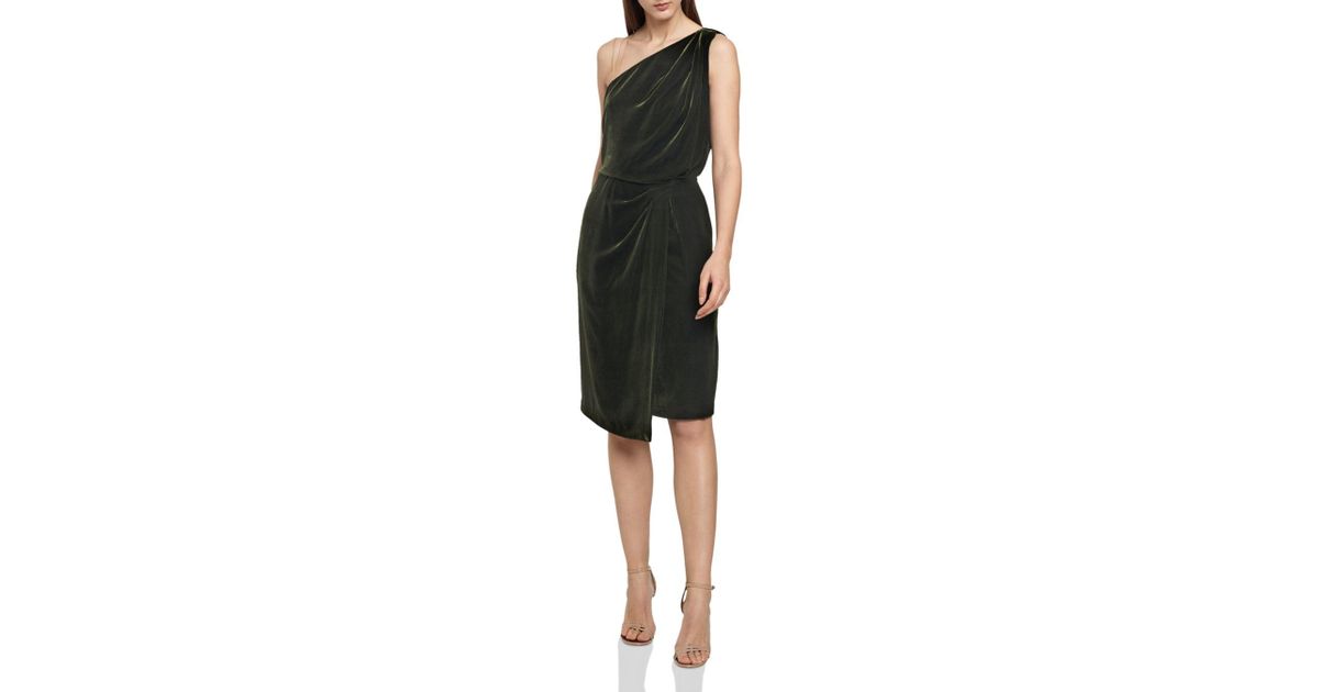reiss dark green dress