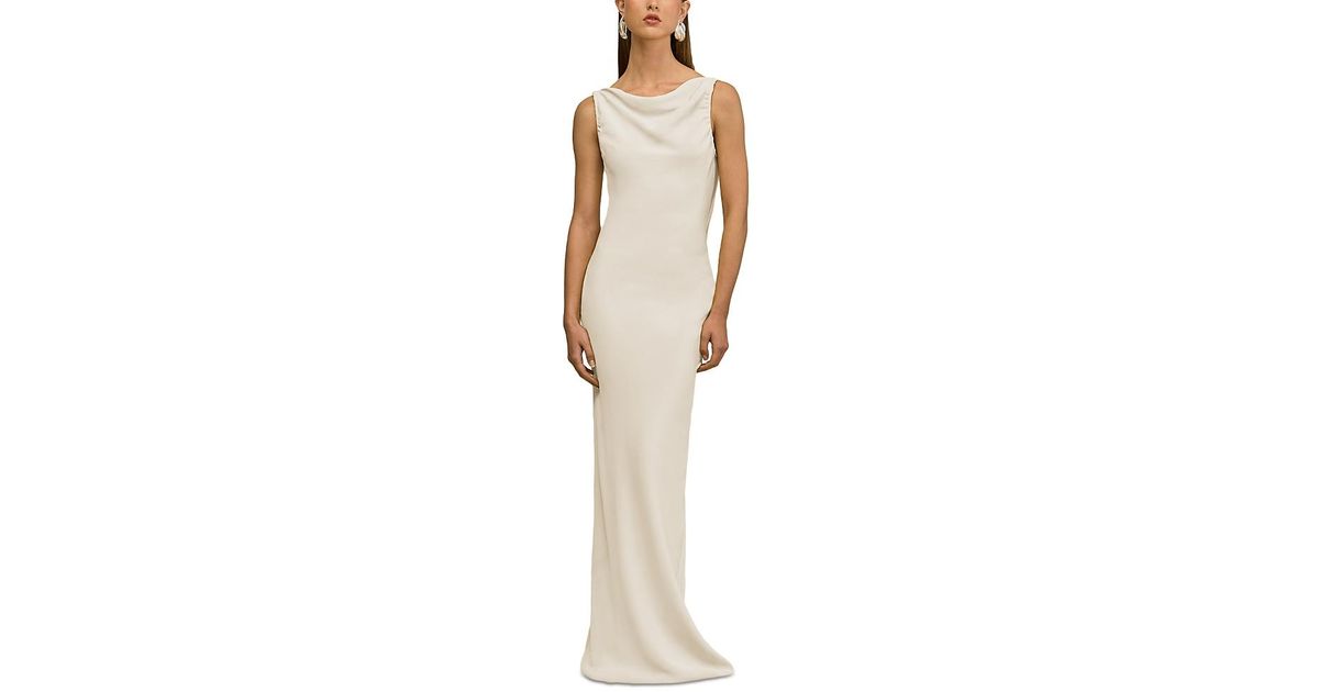 Cult Gaia Celestina Cowl Gown in White | Lyst