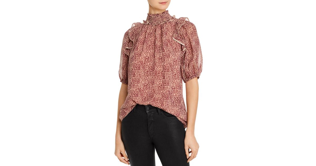 johnny was ginger silk blouse