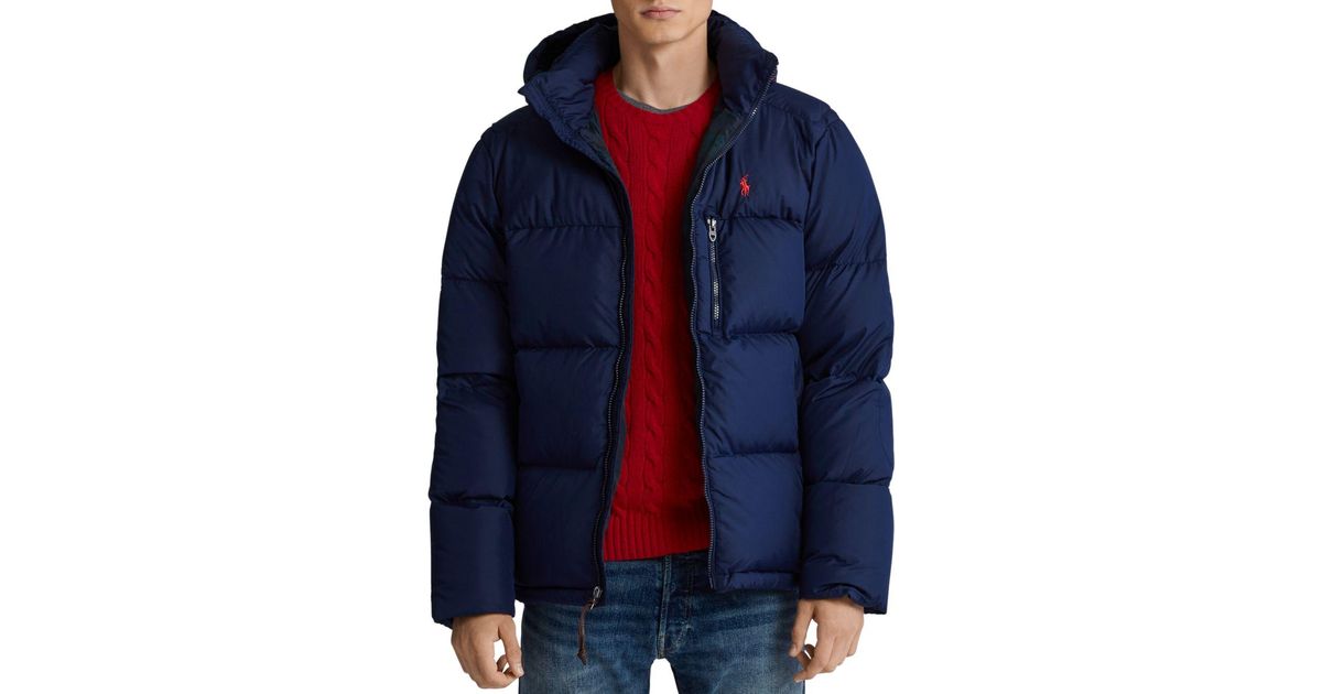 polo ralph lauren hooded down pullover