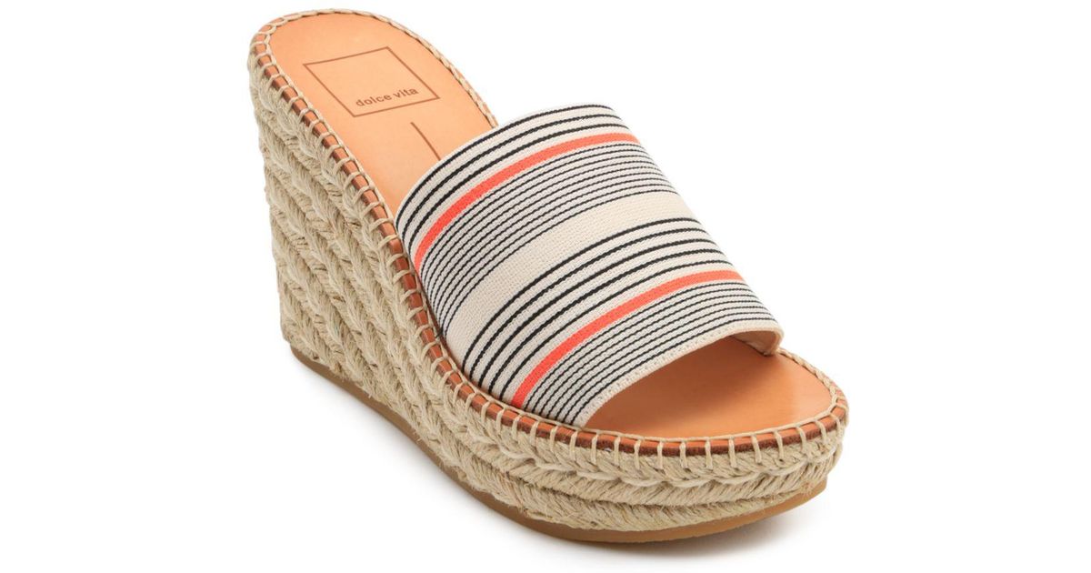 dolce vita pim platform wedge slide