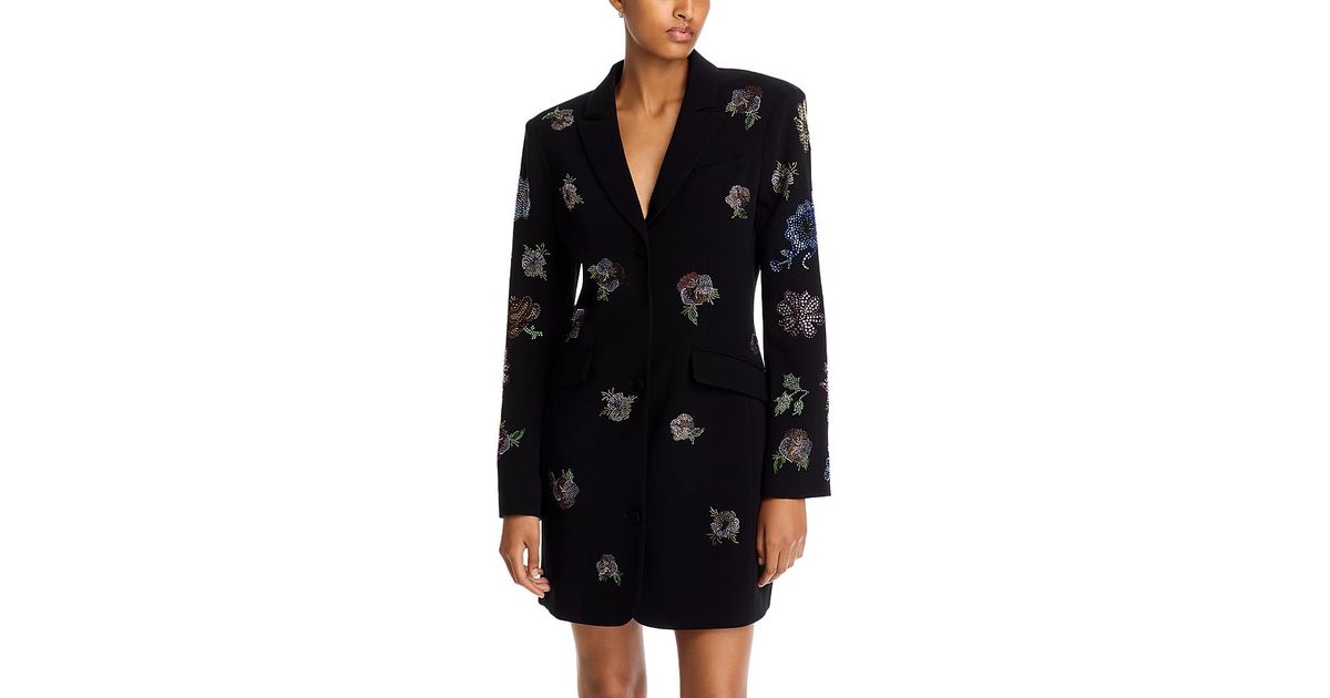 Cinq a Sept FEATHER AND SCRIPT EMBELLISHED JOEL DRESS