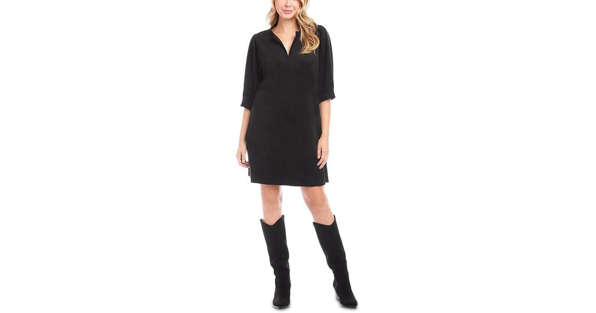 beige black dress & maxi – endless summer Collar Size:16.5