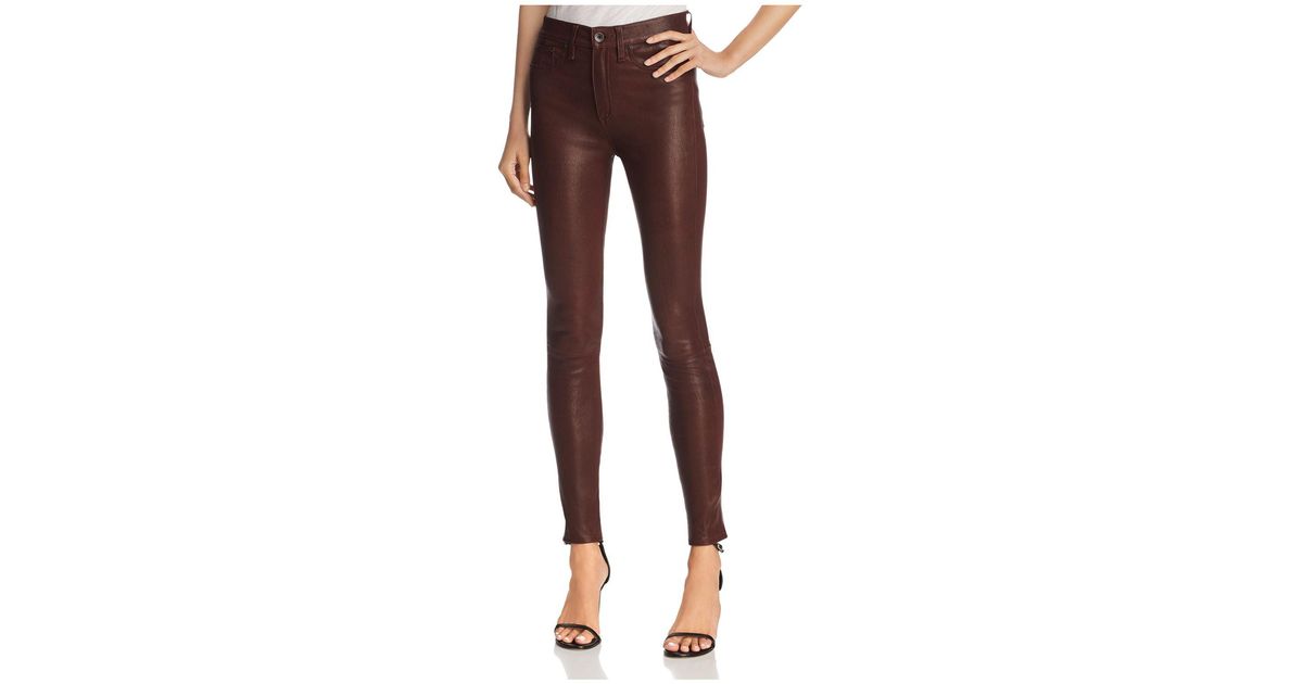 Rag \u0026 Bone Skinny Leather Pants In 