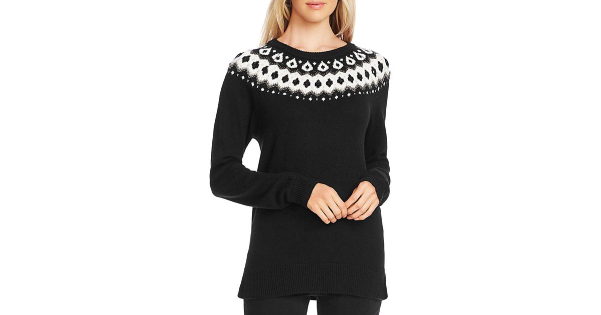 vince camuto fair isle sweater