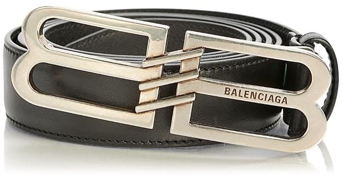 Balenciaga Bb Signature Belt Bb Monogram Coated Canvas in Black