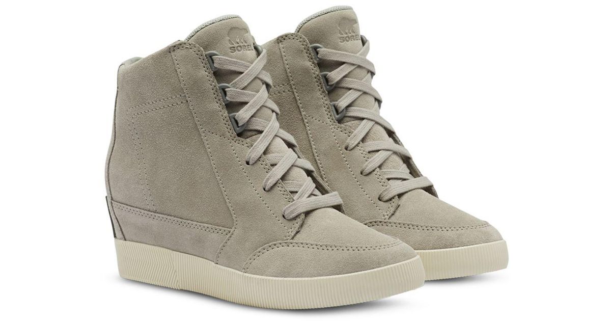 sorel shearling wedge