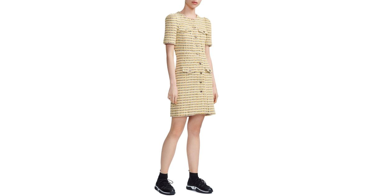 maje yellow dress