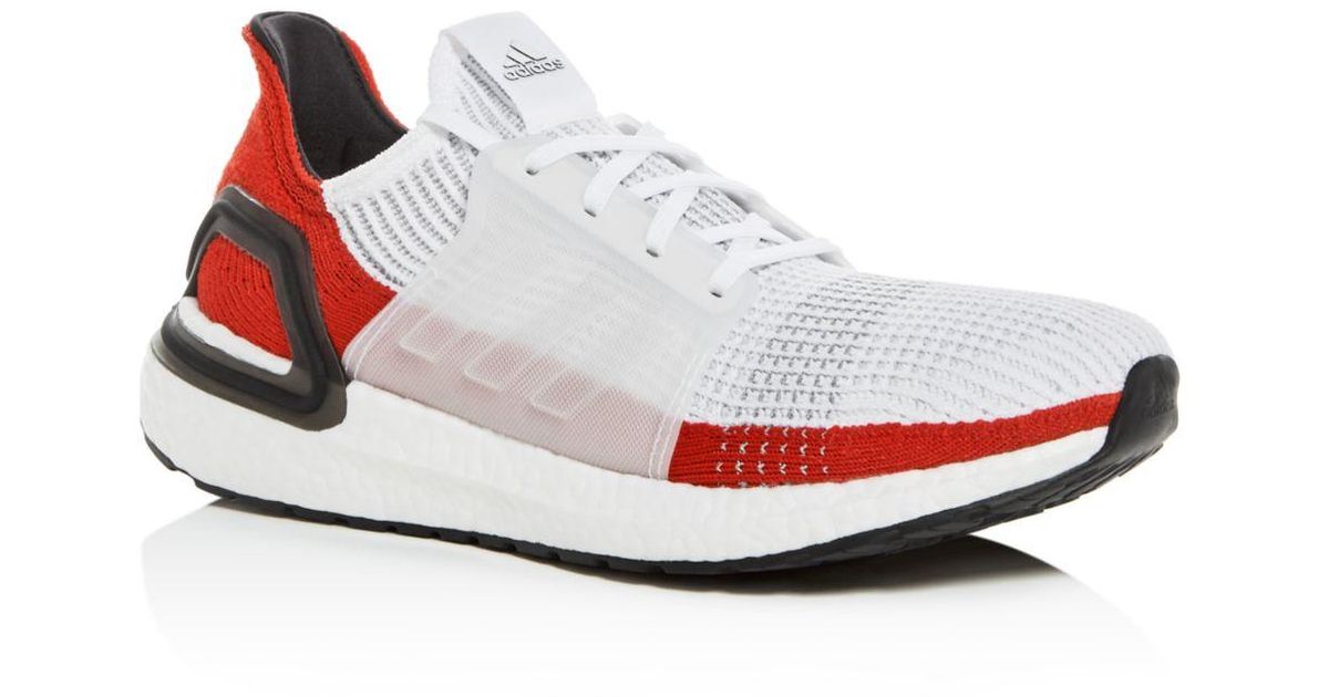 mens ultra boost red and white
