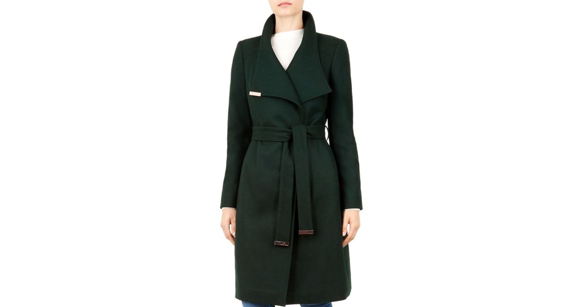 ted baker sandra green coat