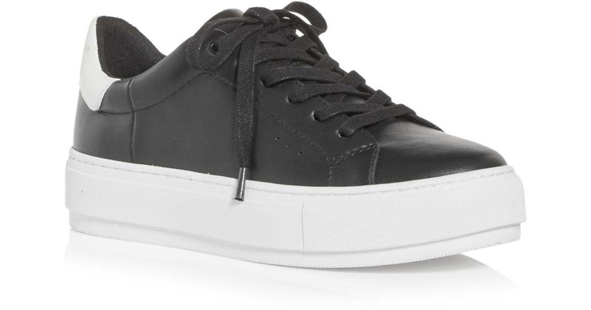 kurt geiger laney black trim trainers