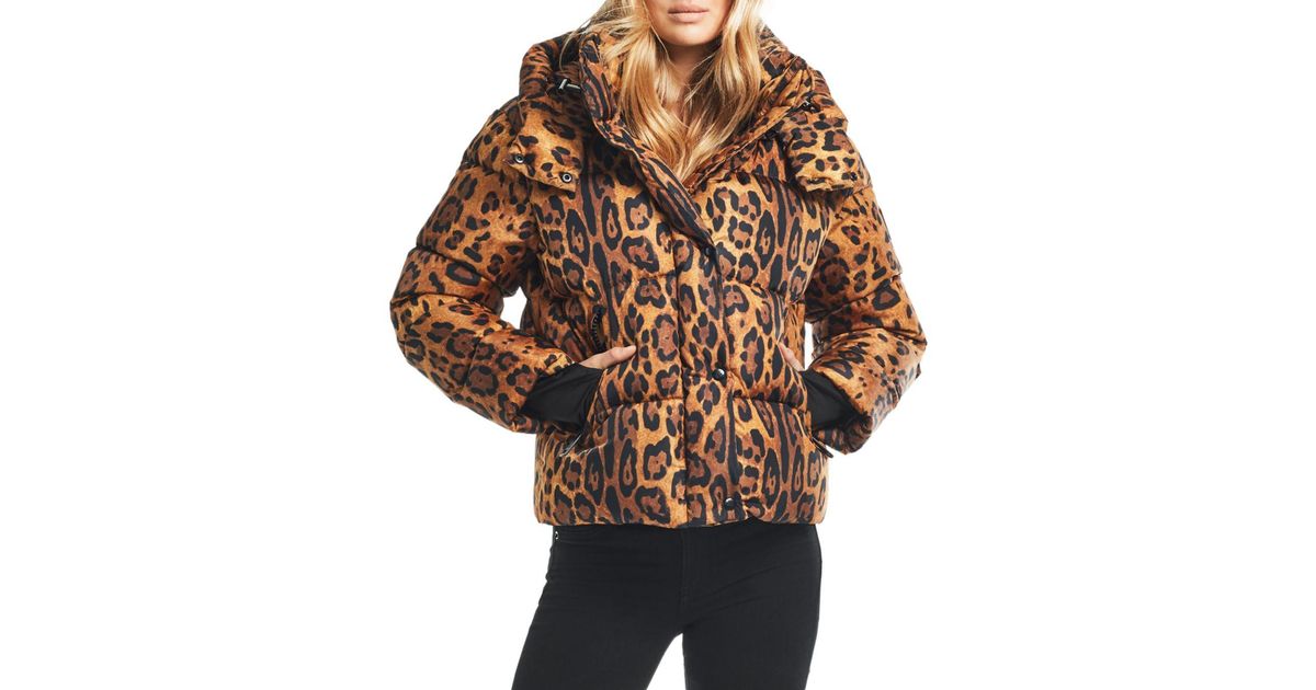 Sam. Synthetic Elsa Short Down Coat in 