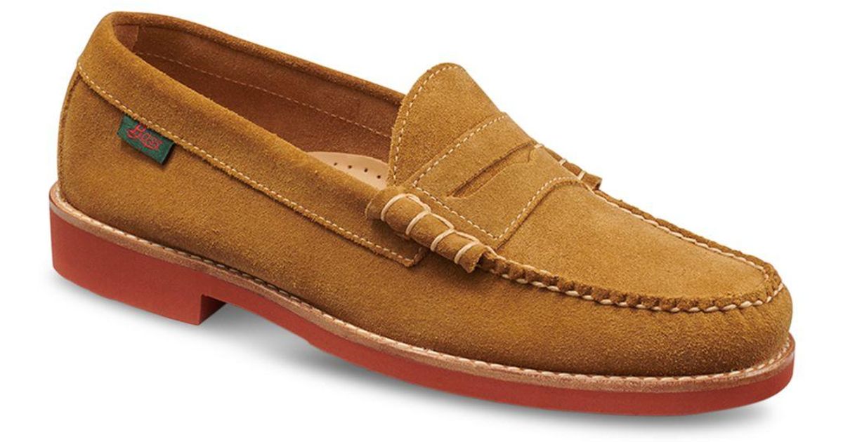 G.H. Bass & Co. Larson Buc Slip On Weejun Penny Loafers in Brown for Men Lyst