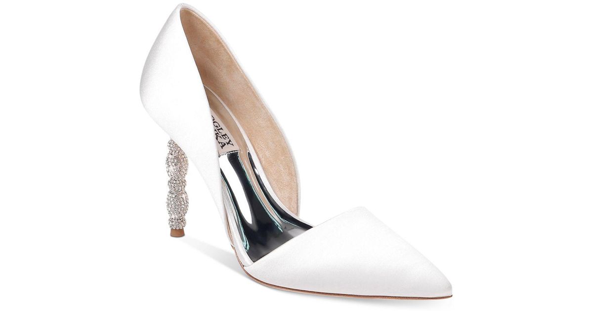 Badgley mischka emily crystal heel pointed toe pump Clearance