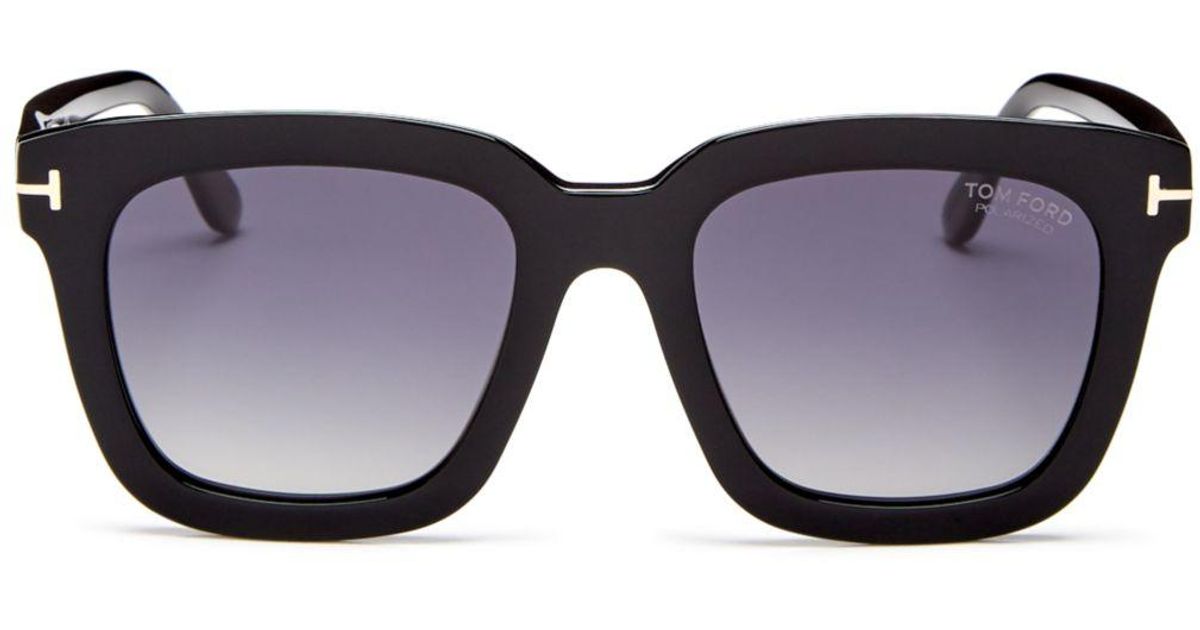 Tom Ford TF 690 FT0690  Sari shiny blk gradient grey polarized 01D Sunglasses 
