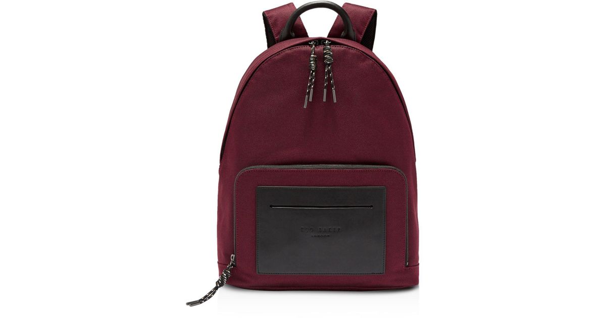 ted baker filer smart nylon backpack