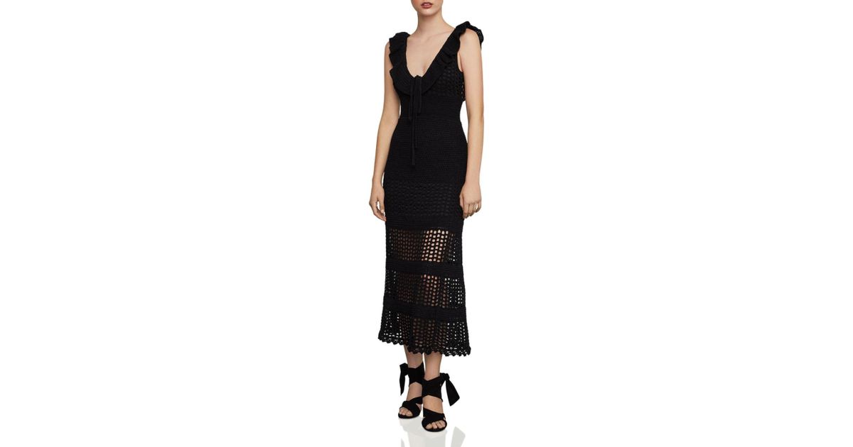 bcbgmaxazria crochet dress