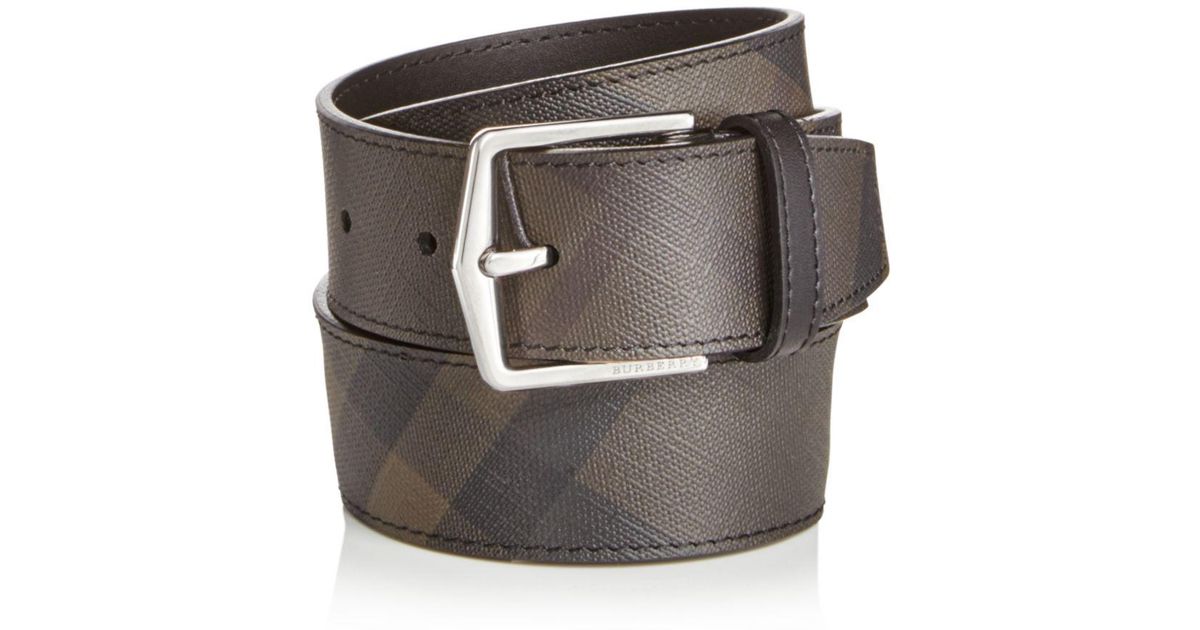 burberry joe london check leather belt