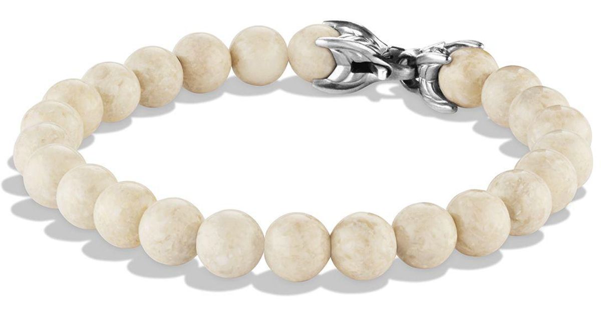 David Yurman Spiritual Beads Bracelet With River Stone in Metallic Lyst
