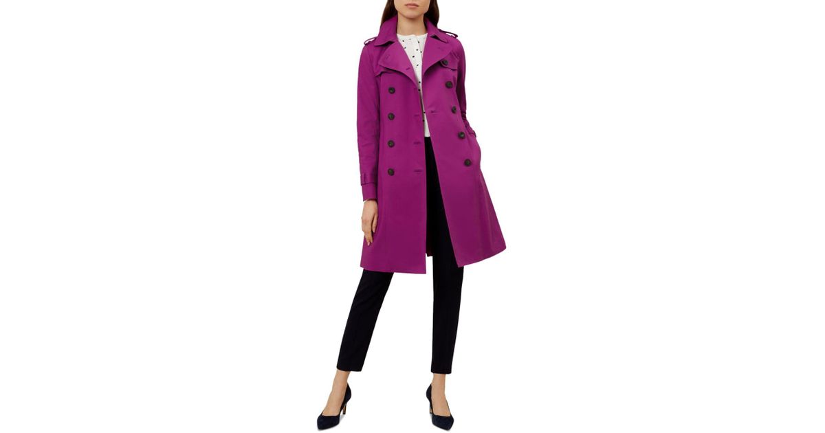 hobbs pink trench coat