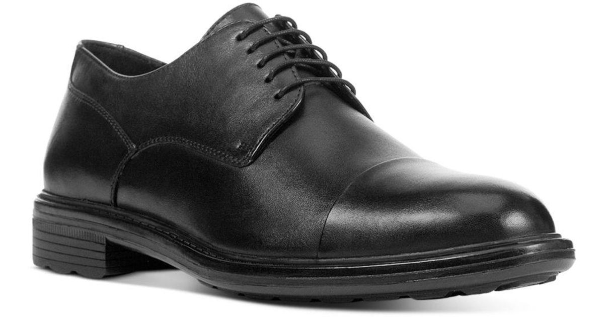 Geox Walk Pleasure Lace Up Cap Toe Dress Shoes in Black for Men Lyst