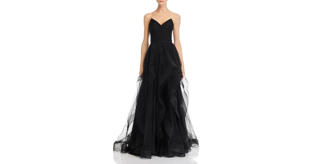 basix strapless ball gown