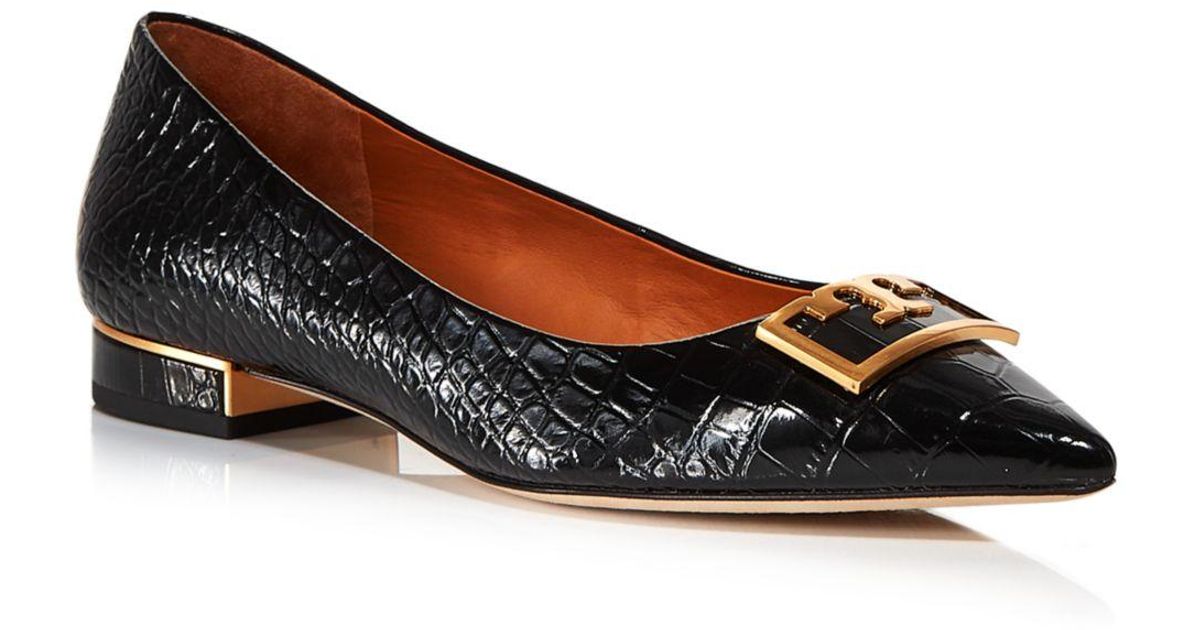 gigi pointed toe flat tory burch