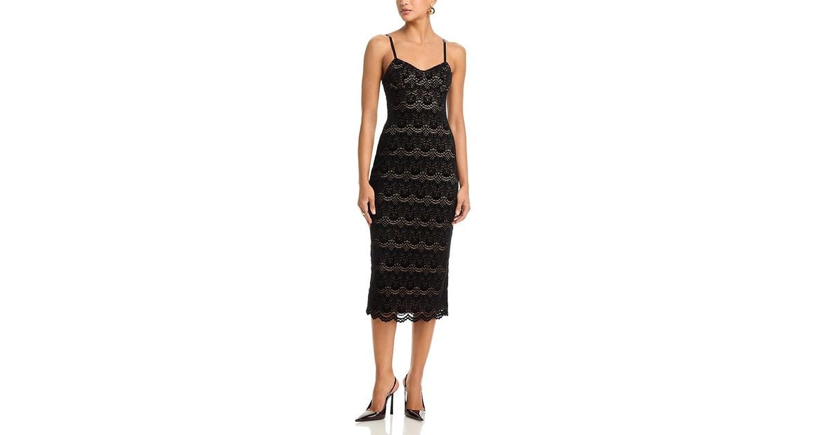 aqua women's lace midi dress reviews - Exclusive For a classic look Aqua Linen Azura Midi Dress