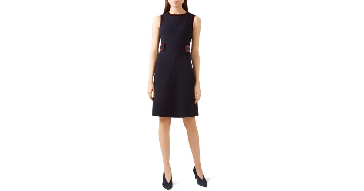 hobbs black velvet dress