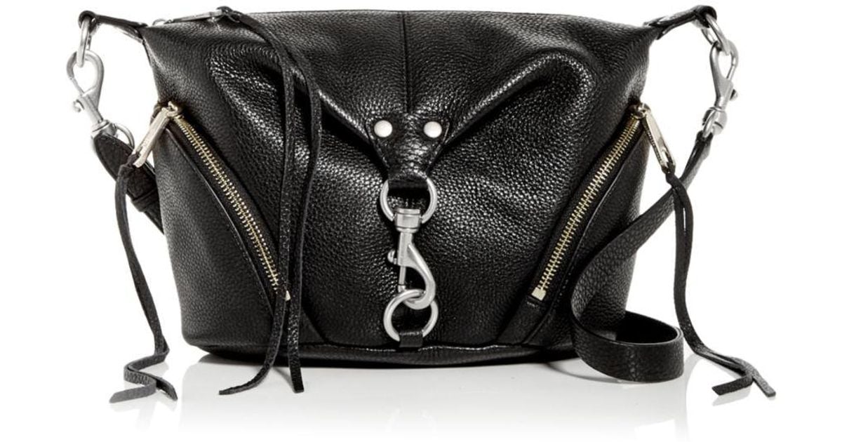 Rebecca Minkoff Julian Small Leather Crossbody in Black Lyst
