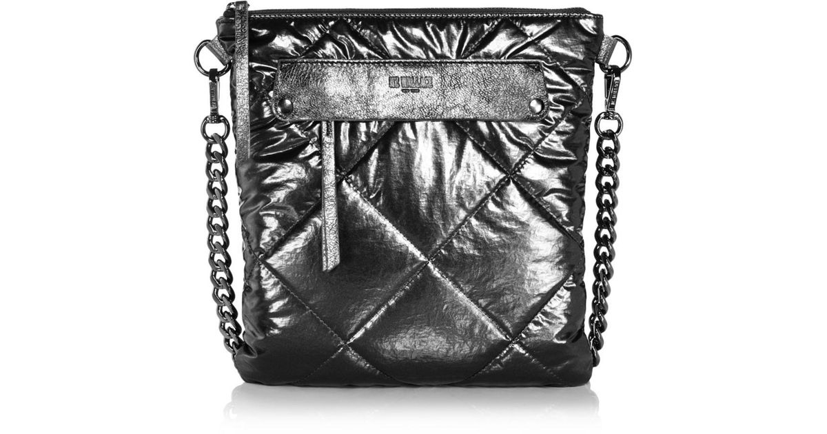 MZ Wallace Madison Flat Quilted Crossbody in Black Lyst