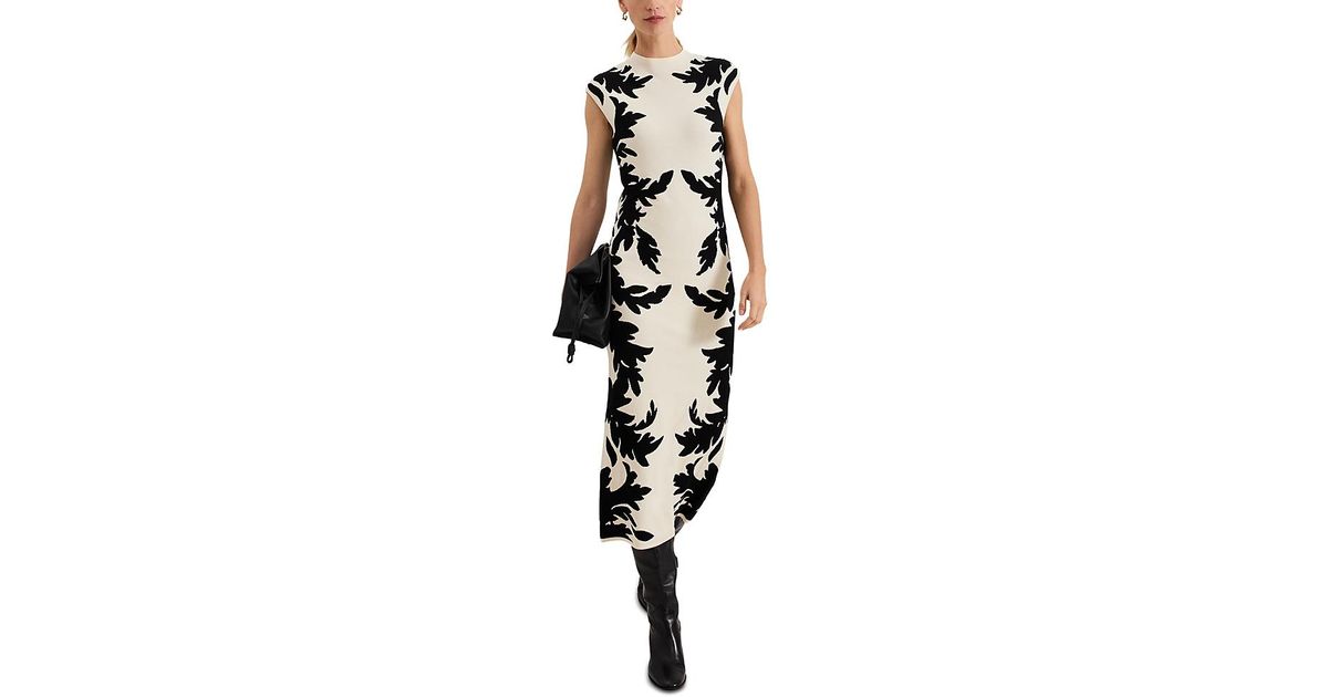 【関税込】PhaseEight ワンピース☆Beth Jacquard Dress, Black/ Phase Eight Beth Jacquard Dress in White | Lyst