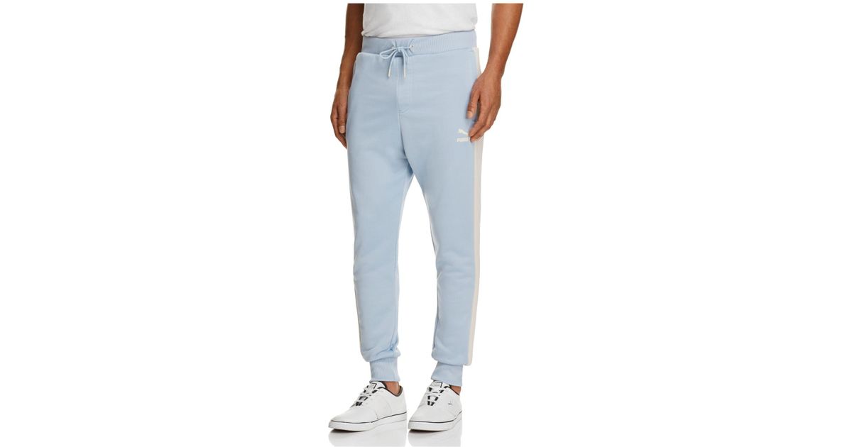 puma t7 joggers in black