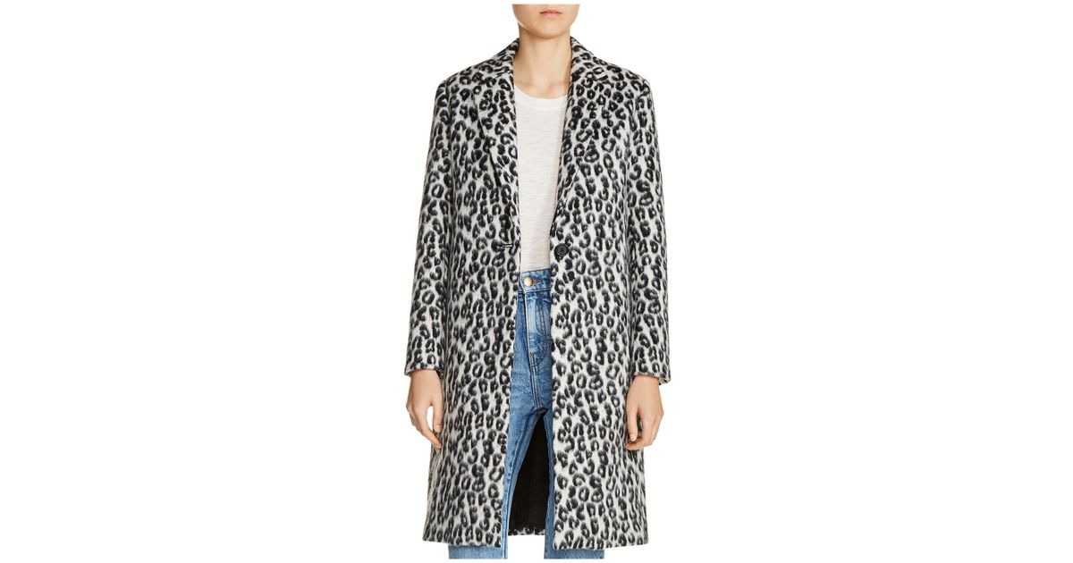 maje leopard coat