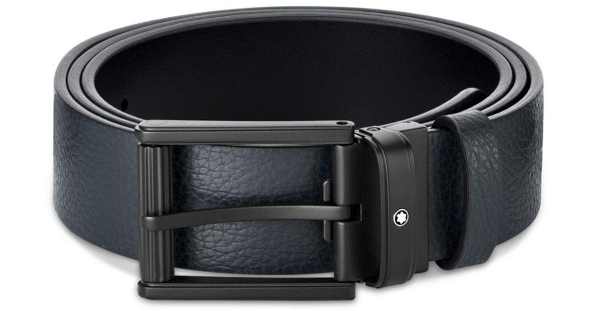Montblanc Reversible Leather Belt in Black for Men Lyst
