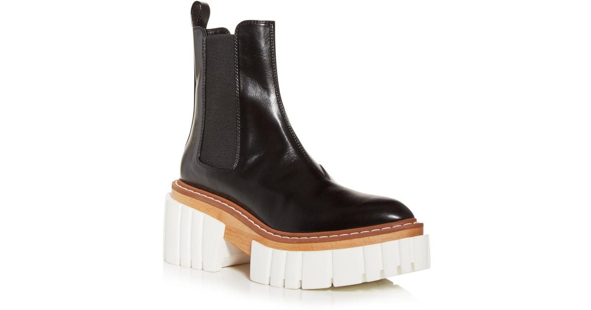 emilie platform chelsea boots