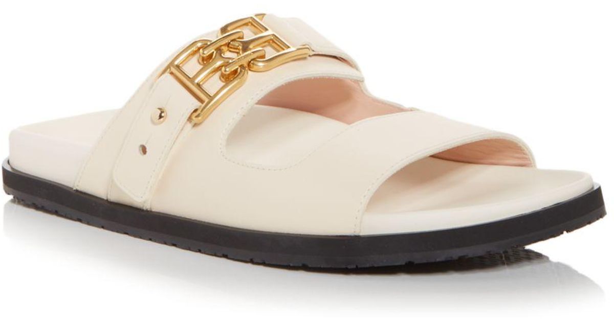 Bally Leather Emma Slide Sandals Lyst