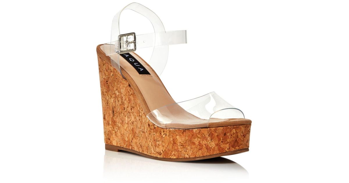 aqua wedge sandals