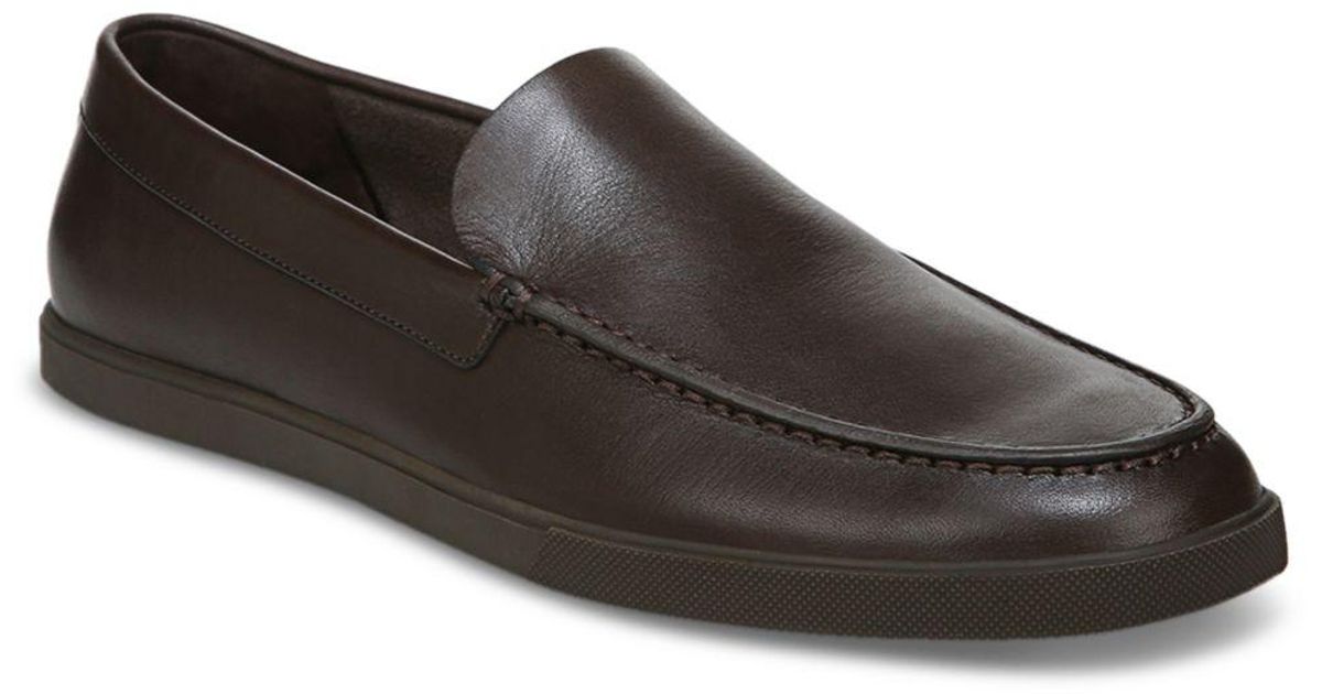 Vince Leather Sonoma Slip On Loafers for Men | Lyst