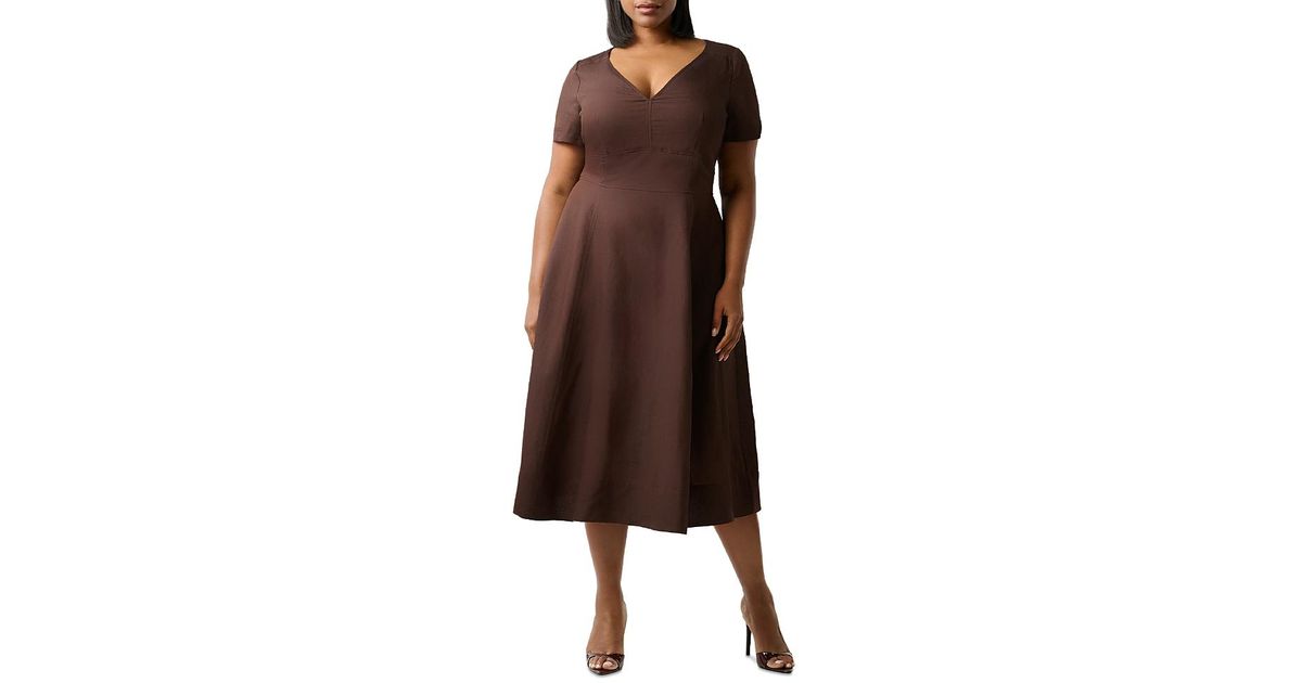 akira brown dress Asymmetrical Panel Dress | Akira Naka main image 0