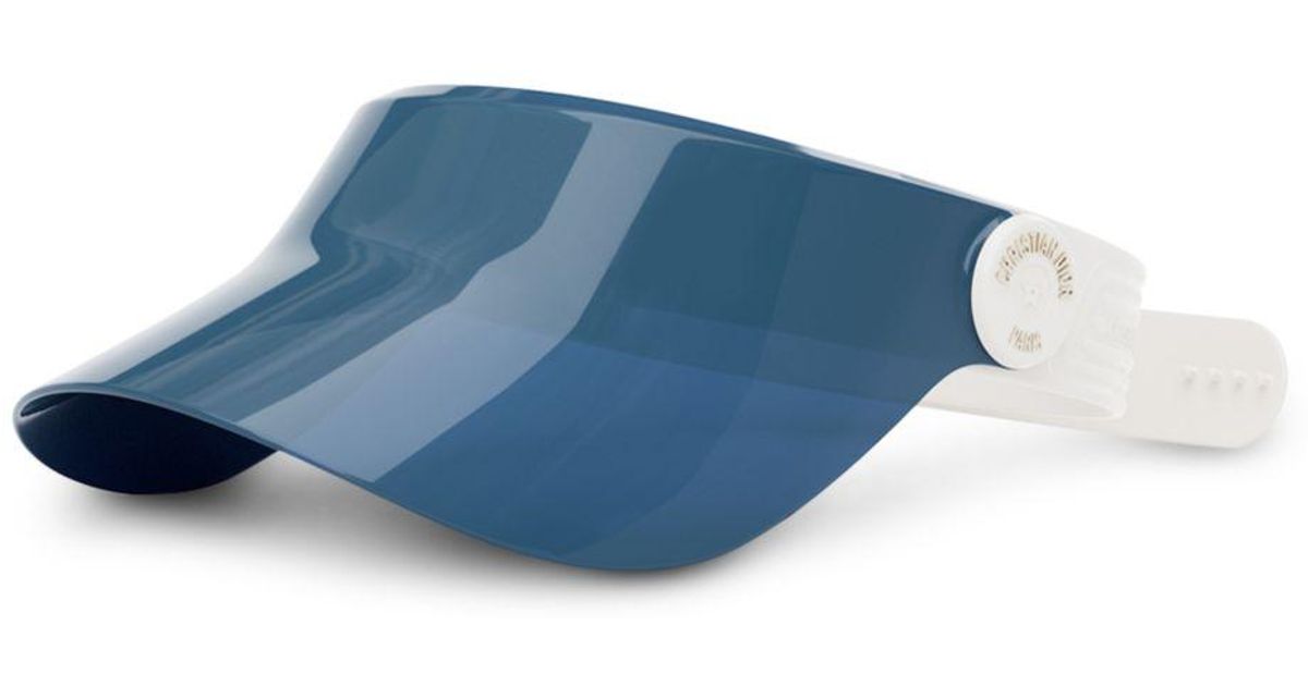 Dior Pacific V1u Sun Visor in Blue Lyst