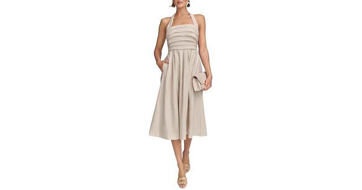 halter neck satin maxi dress Shona Joy - La Lune Halter Neck Maxi Dress - Espresso main image 1